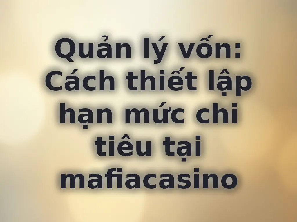 Quản lý vốn cá cược